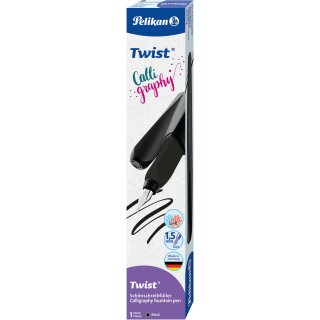 Pelikan Twist Calligraphy Füller für Rechts- und Linkshänd.