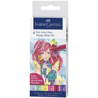 FABER-CASTELL Tuschest. Pitt Artist Pen Manga Shôjo 6x