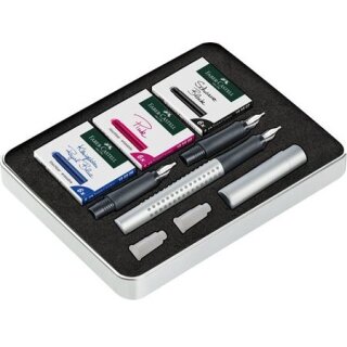 FABER-CASTELL Kalligrafie Set Grip Füller 1.1/1.4/ 1.8