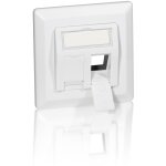 Equip Unterputzdose +Frontplatte 2 Keystone 45° RAL...