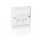 Equip Unterputzdose nur Frontplatte 2 Keystone 45° RAL 9010