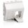 Equip Unterputzdose Einsatz French 2 Keystone 45x45 RAL9010 Polybeutel