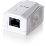 Equip Aufputzdose Cat6 1xRJ45 UTP Premium RAL 9010...
