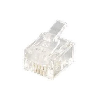 Equip Modularstecker Western 6P4C RJ12 100 Stück