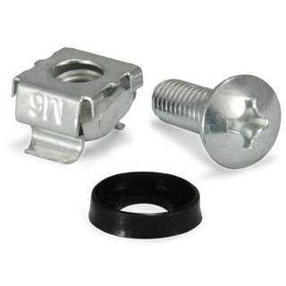 Equip M6 Käfigmuttern- & Schraubensatz / 4 Sätze pro Pack