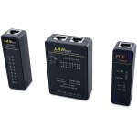 Equip Kabeltester Netzwerk f. RJ45/RJ11/RJ12/BNC Kabel sw