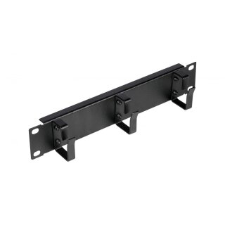 Equip 10" Kabeldurchführung mit Ringeinsatz. 1U schwarz