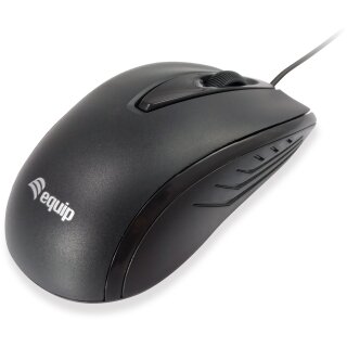 Equip Optische Maus USB Kompakt Rechts-Linkshänder 1.2m sw