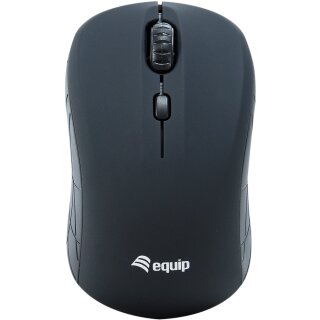 Equip Optische Maus kabellos USB Mini R+L schwarz
