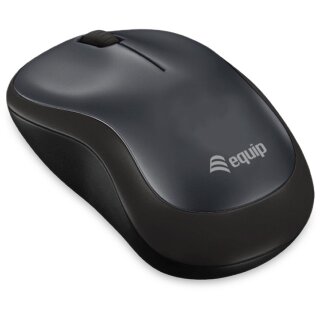 Equip Optische Maus kabellos USB Komfort R+L schwarz