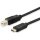Equip USB Kabel 2.0 C-B St/St 1.00m schwarz Polybeutel