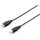 Equip USB Kabel 2.0 A-B St/St 1.00m schwarz Polybeutel