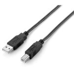 Equip USB Kabel 2.0 A-B St/St 2.00m schwarz Polybeutel