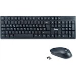 Equip Wireless Tastatur + Maus. Layout italienisch schwarz