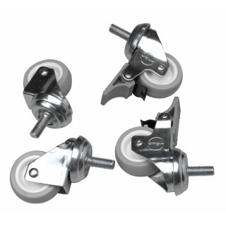 Equip EZW-1 4xRäder für Serverschränke 60mm silber