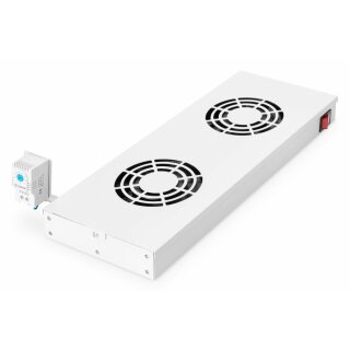 Equip Lüftermodul 19" für Serverschränke. 2xLüfter RAL7035