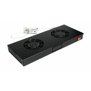 Equip Lüftermodul 19" für Serverschränke. 2xLüfter RAL9005