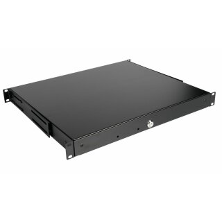 Equip Schublade 19" für Serverschränke 1U. abschließbar sw