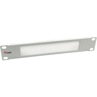 Equip Kabeldurchführung 10" 1HE Bürstenplatte grau