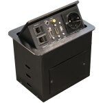 Equip Tischsteckdose mit 1xSchuko.2xRJ45.1xHDMI.1xUSB.1xVGA