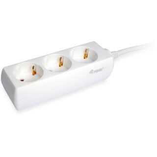 Equip Steckdosenleiste 3-fach Schuko 1.5m Kabel