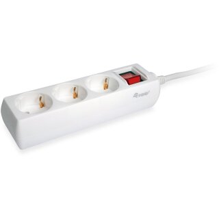 Equip Steckdosenleiste 3-fach Schuko 1.5m Kabel mit Schalter