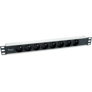 Equip Steckdosenleiste 19"(1HE)8fach CEE7/7 1.8m Kabl.(Fr)si