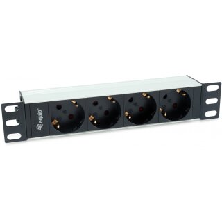 Equip Steckdosenleiste 10"(1HE)4fach Schuko.CEE 1.5m.Kabl.si