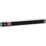 Equip Steckdosenleiste 19"(1HE)12fach mit Schuko +...