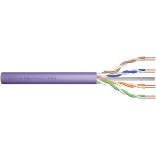 DIGITUS Instal-kab Cat6 U/UTP tw.Pair 305m violett
