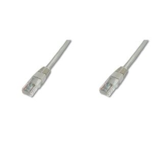 DIGITUS Patchkabel Cat5e U/UTP 2xRJ45 5.0m CCA grau Hebels. Polybeutel