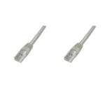 DIGITUS Patchkabel Cat5e U/UTP 2xRJ45 5.0m CCA grau...