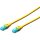 DIGITUS Patchkabel RJ45 U/UTP Cat5e 2.00m gelb Hebelschutz Polybeutel