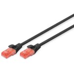 DIGITUS Patchkabel RJ45 U/UTP Cat6 3.00m schwarz...