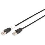 DIGITUS Patchkabel Cat6 S/FTP 2xRJ45 3.0m schwarz Outdoor