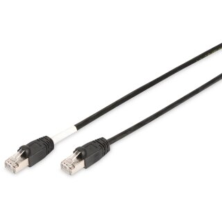 DIGITUS Patchkabel Cat6 S/FTP 2xRJ45 10.0m schwarz Outdoor