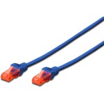 DIGITUS CAT 6 U/UTP Patchkabel - LSZH. 0.25m. blau