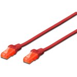 DIGITUS CAT 6 U/UTP Patchkabel - LSZH. 0.25m. rot