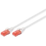 DIGITUS CAT 6 U/UTP Patchkabel - LSZH. 0.5m. weiß