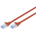 DIGITUS Patchkabel RJ45 SF/UTP Cat5e 7.00m rot Hebelschutz