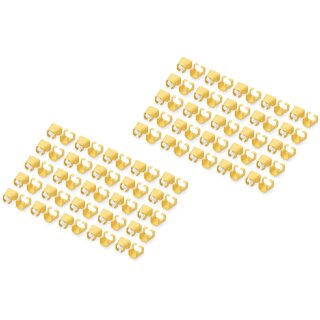 DIGITUS Farbclips für Patchkabel RJ45 100 Stück gelb