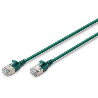 DIGITUS Patchkabel CAT 6A F/FTP Slim 2.00m grün