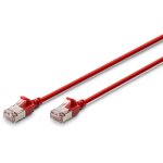DIGITUS Patchkabel CAT 6A F/FTP Slim 1.00m rot