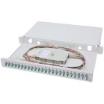 DIGITUS LWL Spleißbox 1HE bestückt 24x LC DX...