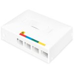 DIGITUS FTTX Leergehäuse für 4 x SC SX / LC DX...