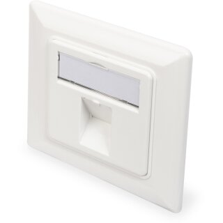 DIGITUS Leerdose Keystone Module.1xRahmen 80x80mm+Zentralp.