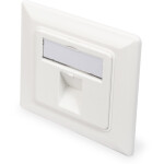 DIGITUS Leerdose Keystone Module.1xRahmen 80x80mm+Zentralp.