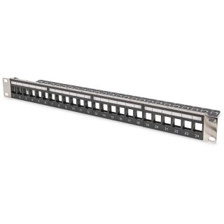DIGITUS Patchpanel 1HE 24-Port Rackmount Modular geschirmt