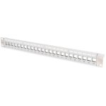 DIGITUS Patchpanel 1HE 24-Port Modular grau transp.-Beschri.