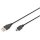 DIGITUS USB 2.0 Anschlusskabel Typ A -mini B St/St 3.0m. sw